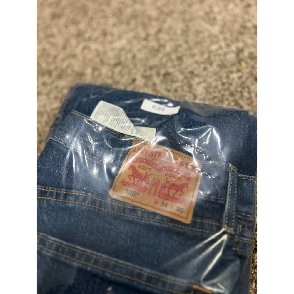 Levi's 505 Jeans Men's 34x30 Regular Fit Straight Leg Denim